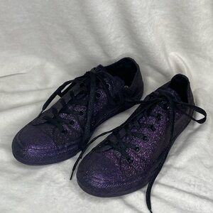 Converse Chuck Taylor Purple Glitter Shoes